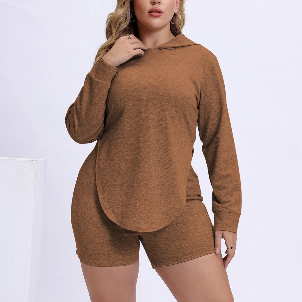 Shein hoodie and biker shorts set 4xl size 20 (runs small)